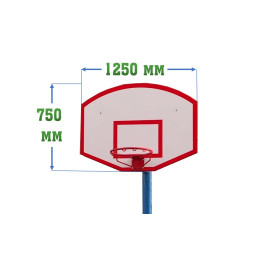Щит стритбольный фанерный 1250х750мм