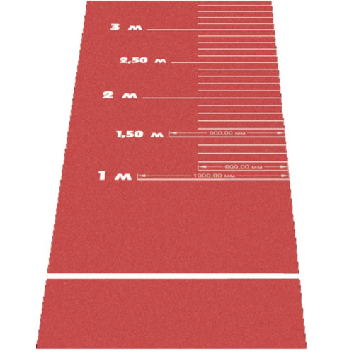 Дорожка с разметкой для прыжков в длину с места PRO