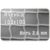 Сетка заградительная 100х100мм, d=2,6 мм