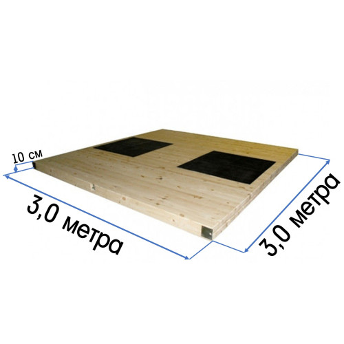 Помост тяжелоатлетический 3х3х0,1м