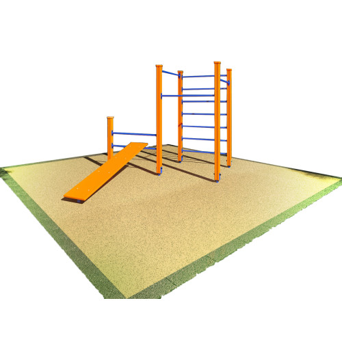 Спортивный комплекс № 6 скамья, 3 турника разной высоты