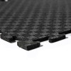 Черный защитный коврик-пазл 48х48 см, 8 мм под тренажеры