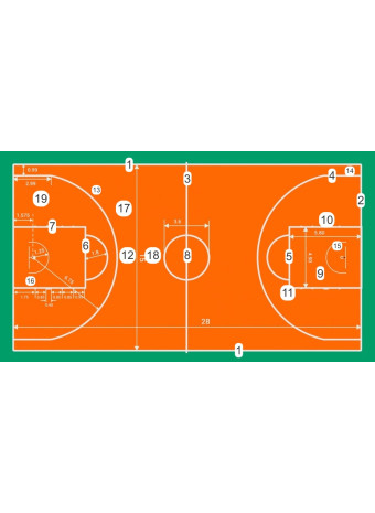 Разметка баскетбольной площадки: полный разбор