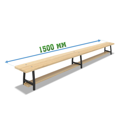 Скамья гимнастическая 1.5 м на металлических ножках