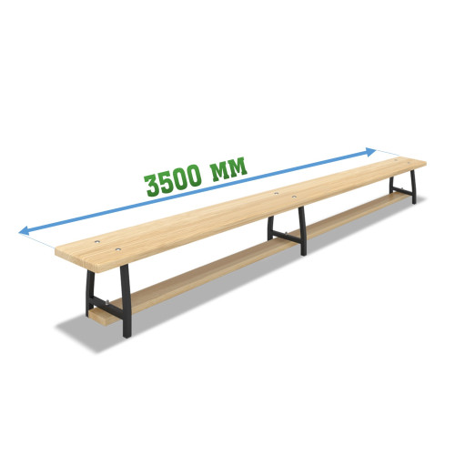 Скамья гимнастическая 3.5м на металлических ножках