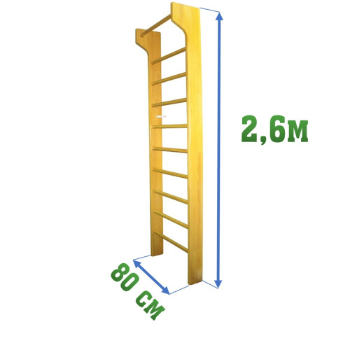 Стенка гимнастическая 2,6x0,8м с выносом