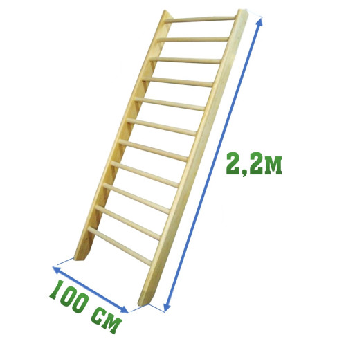 Стенка гимнастическая 2,2х1,0м (шведская)