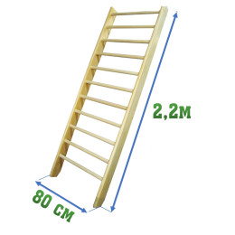 Стенка 2,2x0,8м (гимнастическая, шведская)